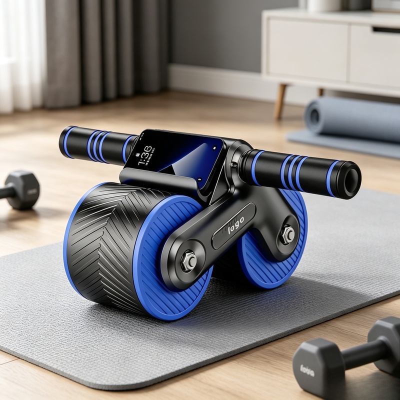 자동 반동 기능이 있는 이중 휠 복부 롤러(휴대폰 거치 - Ab Roller Wheel With Elbow Support 리뷰 및 가격
