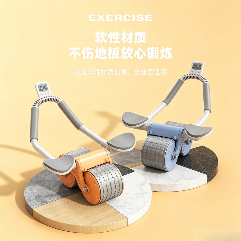 듀얼 휠 복부 운동 롤러, 홈짐 복부 성형을 위한 미끄 - Ab Roller Wheel With Elbow Support 리뷰 및 가격